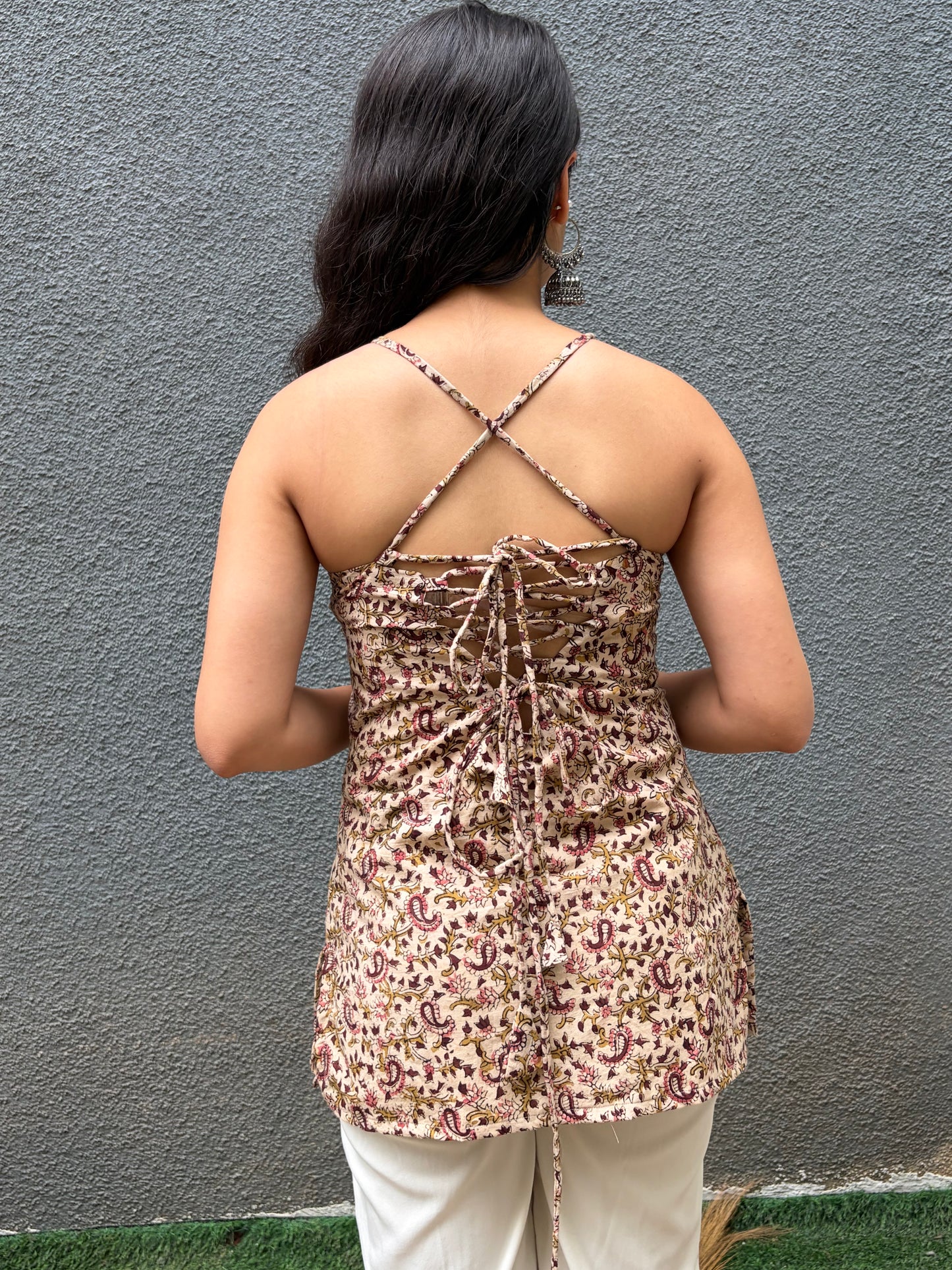 Inaya Halter Neck Corset Kurti