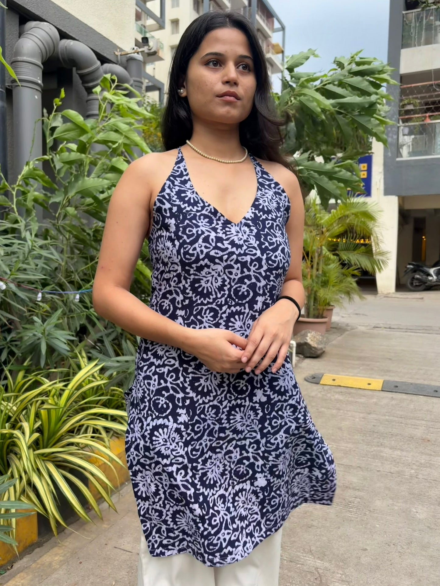 Neelam Halter Neck Corset Kurti