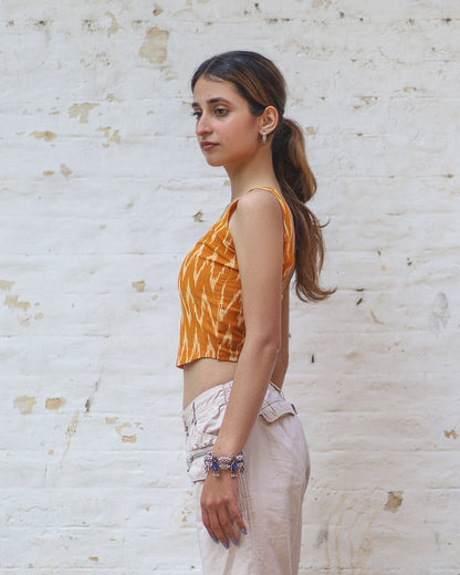 Svara Ikat Weave Top