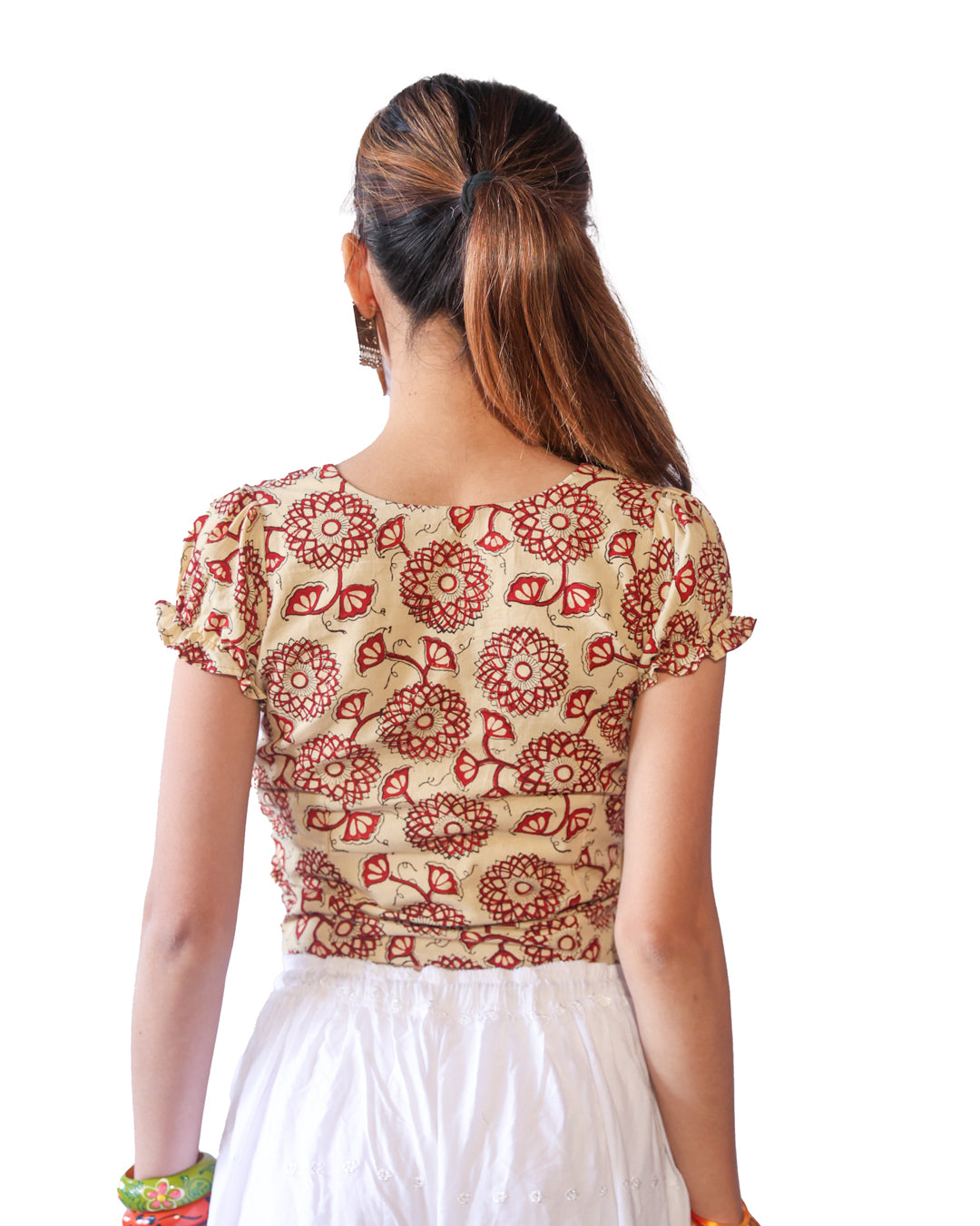Avni Button-Front Top