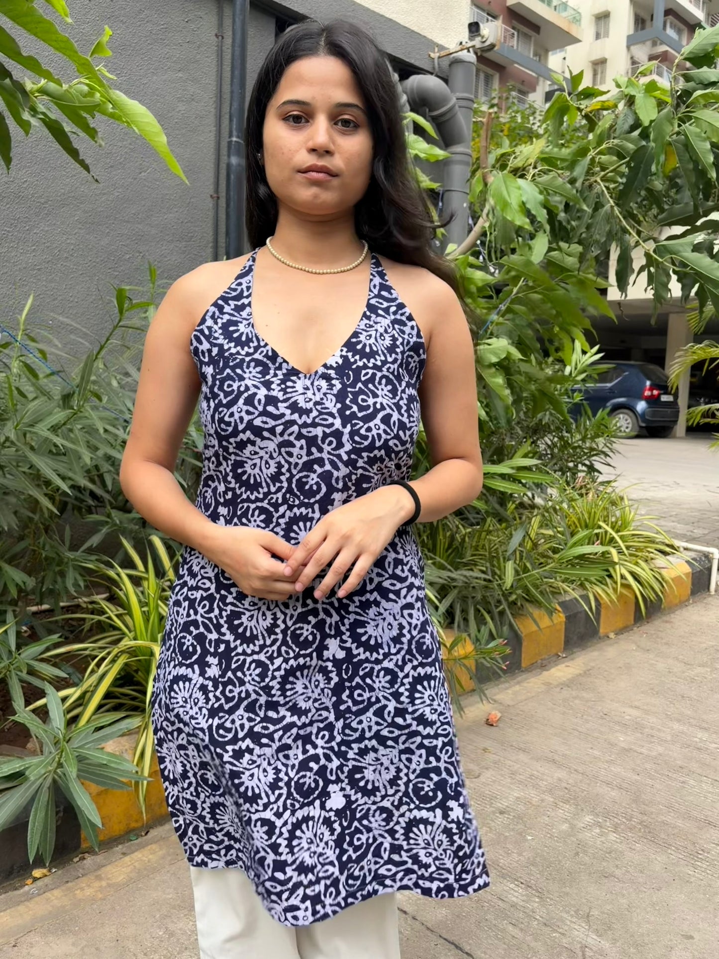 Neelam Halter Neck Corset Kurti