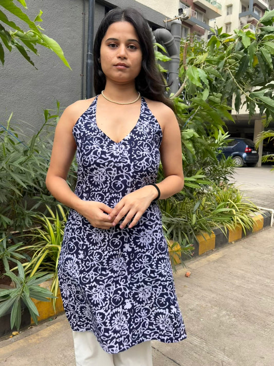 Neelam Halter Neck Corset Kurti