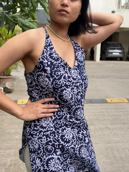 Neelam Halter Neck Corset Kurti